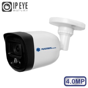 Видеокамера MT-CP4.0IP20G-M PoE + микрофон (3,6mm)